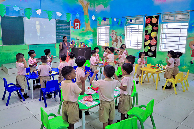 kle-school-sakhare Our pre-primary classes